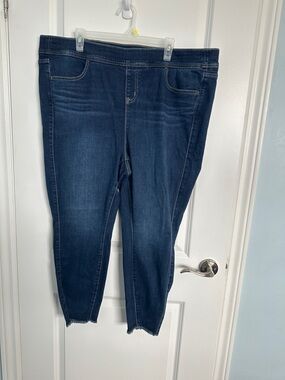 torrid Dark Blue Cropped Ankle Jeans